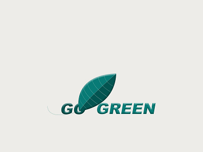 Go Green Logo illustration logo