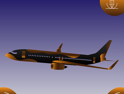 Boeing B737-800 NG Flat Illustration aircraft art design flat flat illustration illustration vector