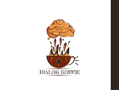 Dialog Cafe Logo Design (Has been Approved) art branding design flat flat illustration icon illustration logo vector