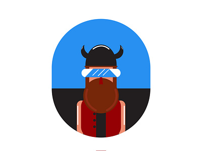 Viking Flat Illustration