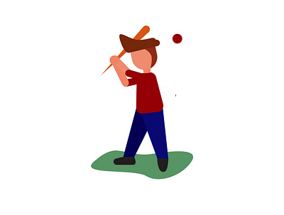 Baseball Player Gesture Illustration art design flat flat illustration illustration vector