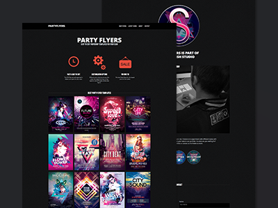 Website for Party Flyers