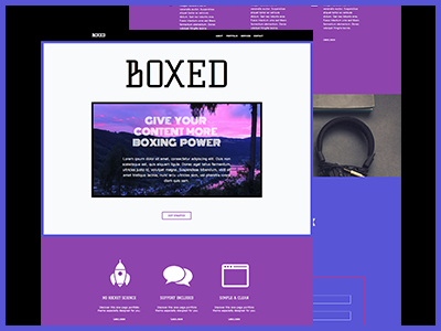 Boxed - One Page Muse Theme