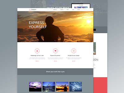 Create - One Page Muse Theme