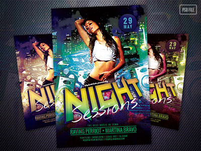 Night Sessions Flyer