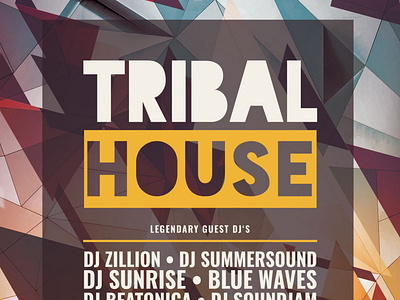 Tribal House Flyer