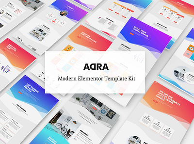 Adra - Modern & Creative Elementor Template Kit digital download elementor modern template kit theme themeforest web webdesign webdesigner website website concept website design websites