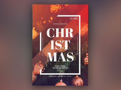 Christmas Flyer christmas christmas card christmas flyer christmas tree download flyer graphic design graphicriver photoshop poster psd template xmas xmas flyer