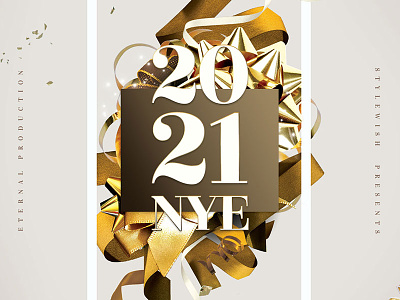 New Year Flyer classy envato flyer gold golden graphicriver luxury new year new year flyer new year party nye nye flyer nye party poster psd template