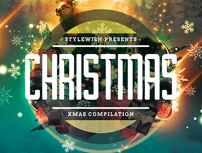 Christmas CD Cover Artwork album cover albumart albumartwork cd cd cover christmas design download graphic design graphicriver photoshop psd template