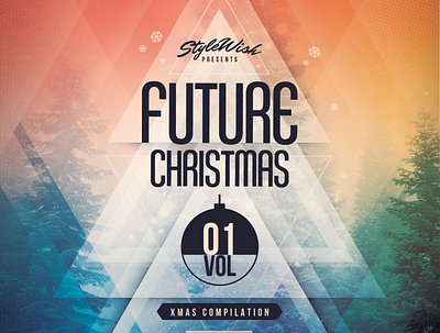 Future Christmas CD Cover Artwork album album art album artwork album cover cd cd artwork cd cover cd design download graphic design graphicriver photoshop psd template