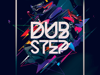 Dubstep Flyer abstract dark dnb download dubstep flyer graphic design graphicriver night nightclub poster poster design psd shapes template
