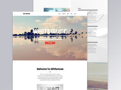 Whitemuse - One Page Muse Theme adobe muse clean minimal muse onepage pure single page template themeforest website white white space