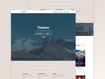 Flatstore - eCommerce Muse Theme adobe muse commerce flat gumroad muse muse theme personal responsive shop store template themeforest