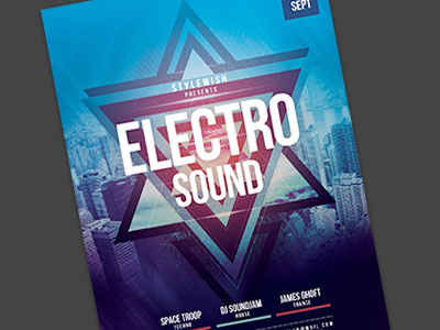 Electro Sound Flyer Template