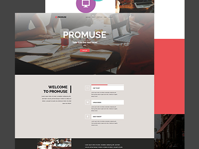 Promuse - One Page Muse Template adobe muse business clean corporate flat muse one page parralax professional responsive template themeforest