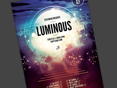 Luminous 3 Flyer Template
