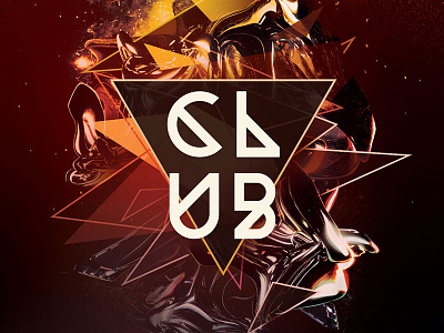 Club Flyer abstract club dark download flyer flyer design flyer template geometric goemetry graphic design graphicriver photoshop poster poster design psd template