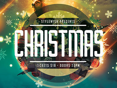 Christmas Flyer christmas flyer christmas party envatomarket graphic design green invite party poster template xmas xmas flyer xmas party