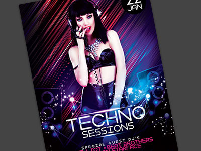 Techno Sessions Flyer