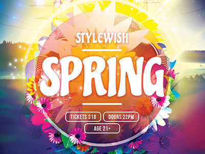 Spring Flyer Template by styleWish on Dribbble