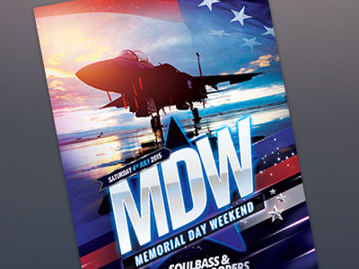 Memorial Day Weekend Flyer american envato flyer graphic design graphicriver independence labor day memorial memorial day poster template usa