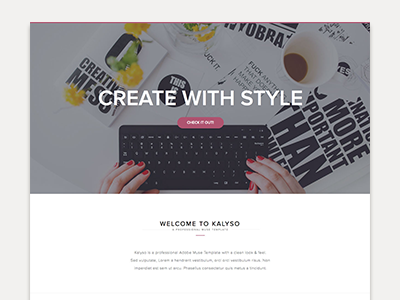 Kalyso - One Page Muse Template adobe muse business clean design minimal muse one page single page template theme themeforest website