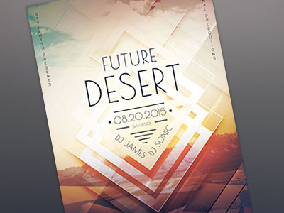 future desert flyer by stylewish dribbble desert flyers
