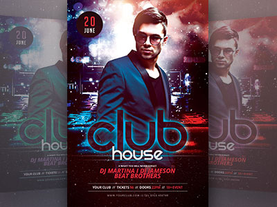 Club House Flyer Template