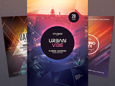 City Flyer Bundle Vol.13 bundle city envato flyer geometric geometry graphic design graphicriver poster psd template urban