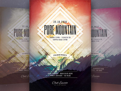 Pure Mountain Flyer Template