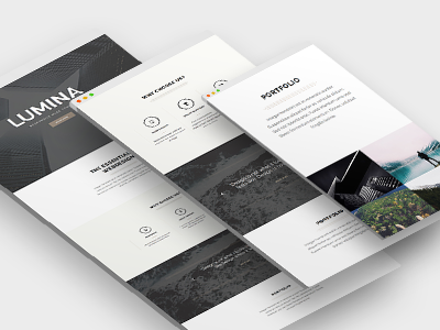 Lumina - Responsive OnePage Muse Template adobe muse agency business clean corporate creative design modern muse one page portfolio pure