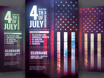 Fourth of July Flyer 4th of july america american flag fourth of july independence independence day labor day memorial memorial day patriotic poster star