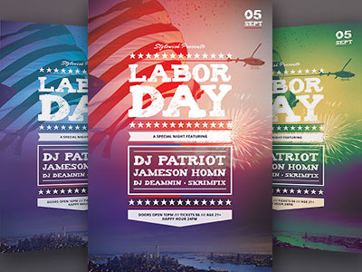 Labor Day Flyer america american download flyer independence day labor day memorial day patriot patriotic poster usa