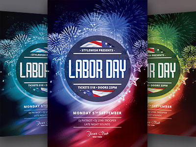 Labor Day Flyer america american download flyer independence day labor day memorial day patriot patriotic poster usa