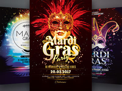 Mardi Gras Flyer Bundle Vol.02