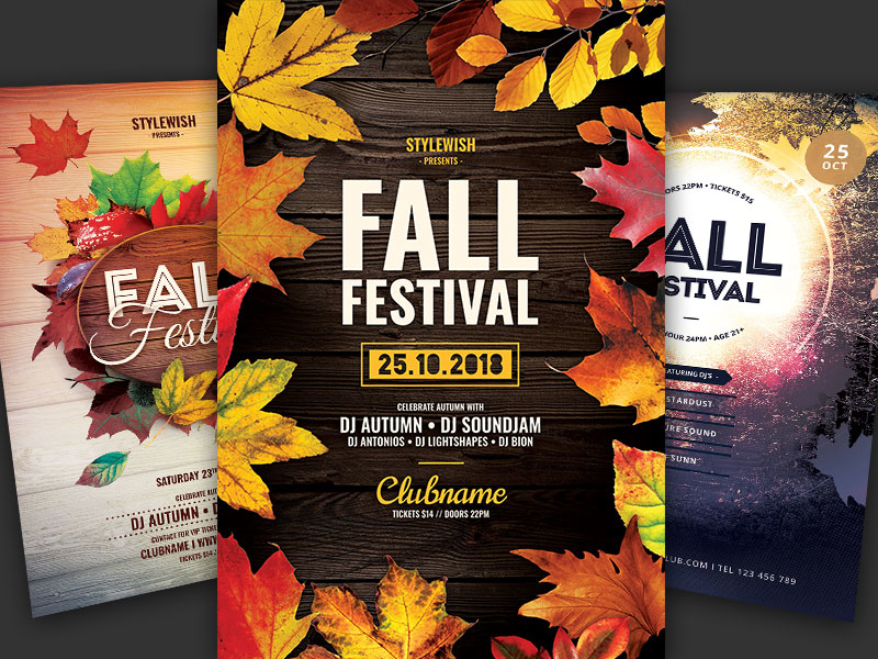 Fall Festival Flyer Bundle By Stylewish On Dribbble