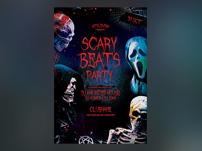 Scary Beats Party Flyer