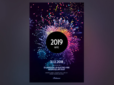 New Year Flyer creative creative design design download flyer graphic design graphicriver new year new year flyer new year party nye nye flyer nye party party flyer photoshop poster psd template