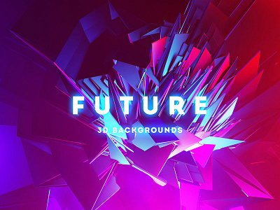 Future - 20 Abstract 3D Backgrounds 3d 3d art abstract background colorful colorful design creative creativemarket future futuristic shapes texture triangles