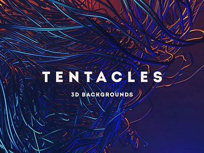 Tentacles - 15 Futuristic 3D Backgrounds background background design backgrounds creativemarket dark design download future futuristic tentacle tentacles texture