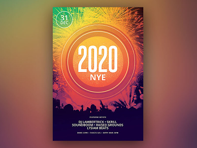 New Year Flyer abstract design download download psd firework fireworks flyer graphic design nye nye flyer photoshop poster psd template