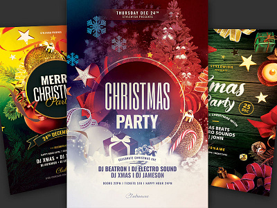 Christmas Flyer Bundle Vol.09 bundle christmas download flyer graphic design graphicriver photoshop poster psd template xmas