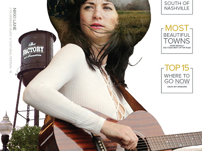 Sound, Story & Vibe. ad compositing design downtown festival graphic guitar icon infographic photoshop retouch tennessee