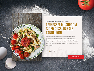 Pasta Product Slider