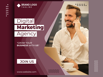 Digital Marketing Agency Instagram post template banner ad banner design design digital marketing agency facebook ad facebook cover instagram post template instagrapm post