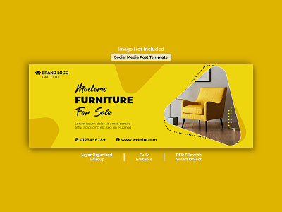 Modern Furniture Sale facebook cover photo template banner ad banner design design facebook ad facebook cover facebook cover design furniture furniture sale graphic design