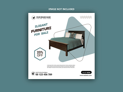 Furniture sale Instagram post design template