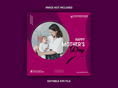 Happy Mother's Day Instagram post design template banner ad banner design design facebook ad facebook cover graphic design happy mothers day instagram post mother mothers day mothers instagram post