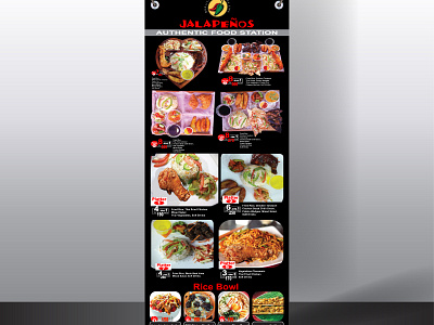 X Stand Banner design for Restaurant